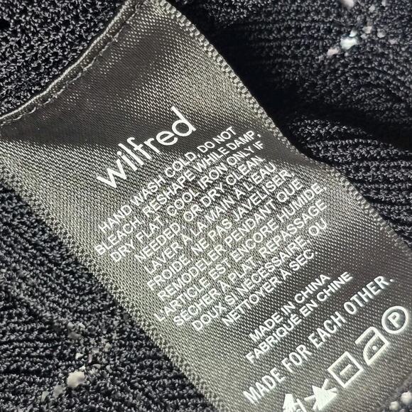 Wilfred Dainty Lacey Eyelet Knit Small Button Cardigan V-Neck Sweater Size Large - Picture 11 of 12